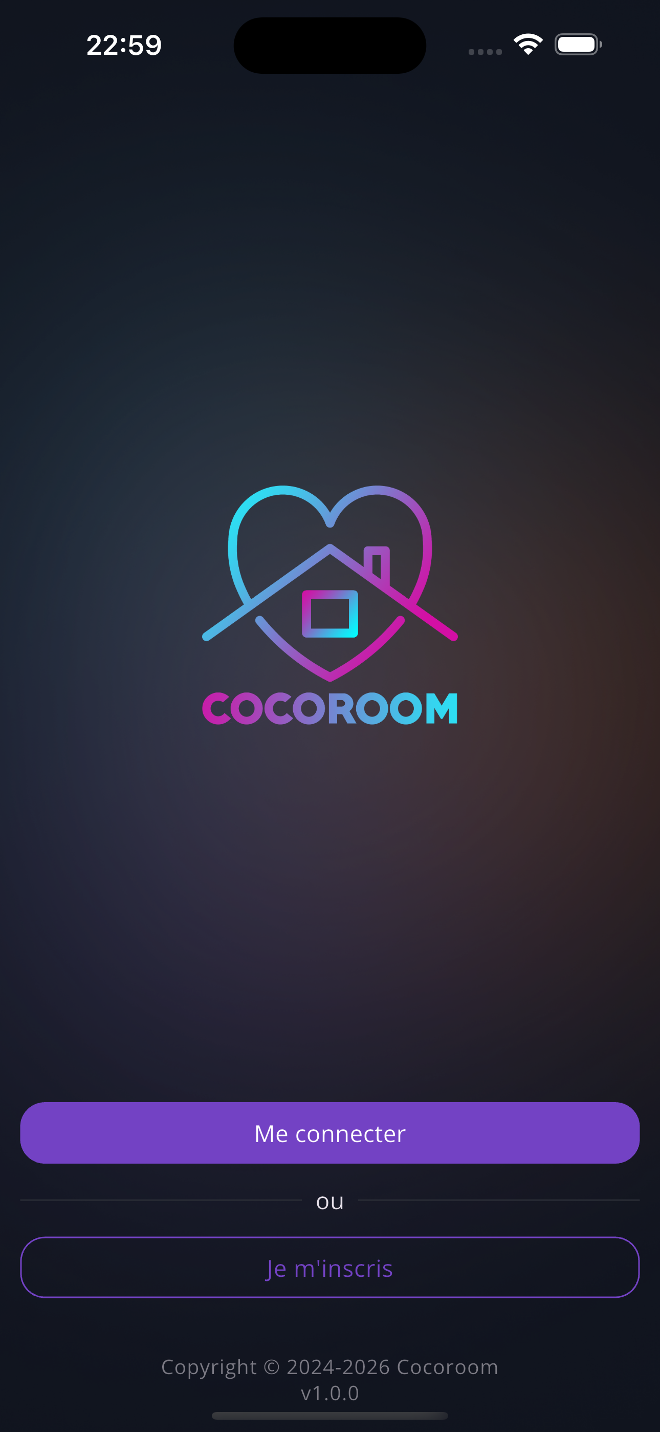 Aperçu de l'app Cocoroom
